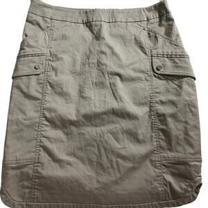 Karen Millen Skirt US 6 Khaki Taupe Utility Cargo Skirt Lithuania Designer